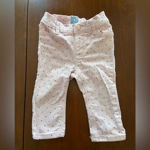 BabyGap Pink Jeans with Polka Dots size 6 -12 months